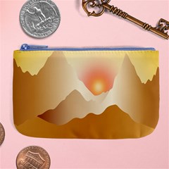 Twilight Mountain Landscape Sky Large Coin Purse by Vaneshart