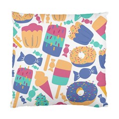 Icecream Pattern Pastel Sumer Standard Cushion Case (two Sides) by Vaneshart