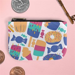 Icecream Pattern Pastel Sumer Mini Coin Purse by Vaneshart