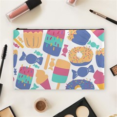 Icecream Pattern Pastel Sumer Cosmetic Bag (large) by Vaneshart