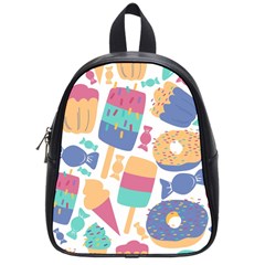 Icecream Pattern Pastel Sumer School Bag (small) by Vaneshart