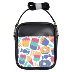 Icecream Pattern Pastel Sumer Girls Sling Bag by Vaneshart