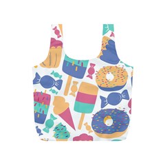 Icecream Pattern Pastel Sumer Full Print Recycle Bag (s) by Vaneshart