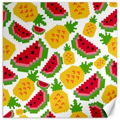 Watermelon Pattern Se Fruit Summer Canvas 20  X 20  by Vaneshart