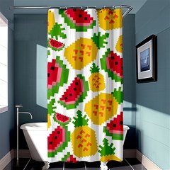 Watermelon Pattern Se Fruit Summer Shower Curtain 36  X 72  (stall)  by Vaneshart