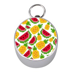 Watermelon Pattern Se Fruit Summer Mini Silver Compasses by Vaneshart