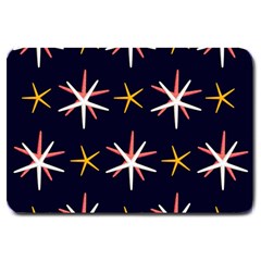 Sea Stars Pattern Sea Texture Large Doormat  by Vaneshart