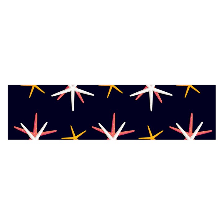 Sea Stars Pattern Sea Texture Satin Scarf (Oblong)