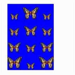 Butterfly Pattern Blue Insects Large Garden Flag (two Sides) by Vaneshart