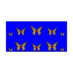 Butterfly Pattern Blue Insects Yoga Headband by Vaneshart