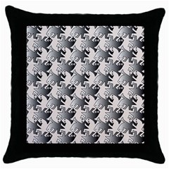 Seamless Tessellation Background Throw Pillow Case (Black)