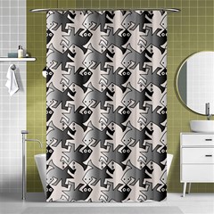 Seamless Tessellation Background Shower Curtain 48  X 72  (small)  by Vaneshart