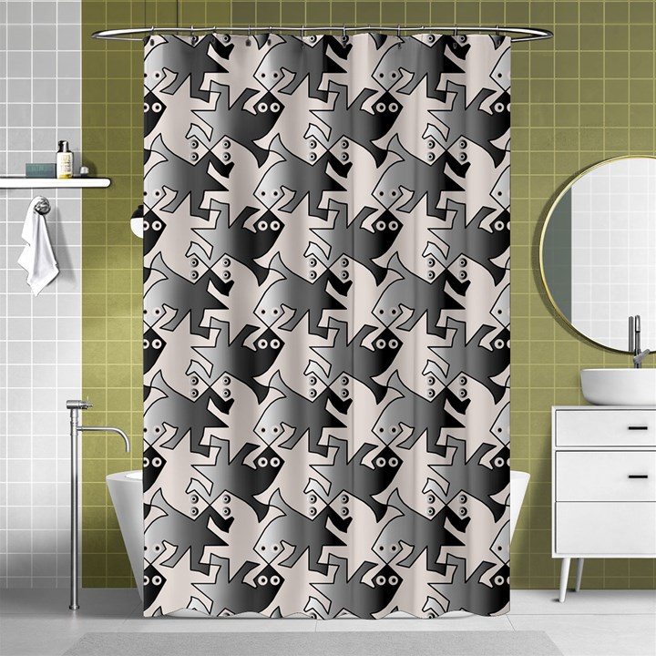 Seamless Tessellation Background Shower Curtain 48  x 72  (Small) 