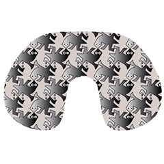 Seamless Tessellation Background Travel Neck Pillow by Vaneshart