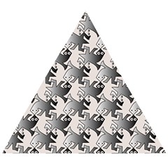 Seamless Tessellation Background Wooden Puzzle Triangle by Vaneshart