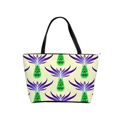 Thistles Purple Flora Flowering Classic Shoulder Handbag by Vaneshart