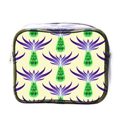 Thistles Purple Flora Flowering Mini Toiletries Bag (one Side) by Vaneshart