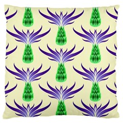 Thistles Purple Flora Flowering Standard Flano Cushion Case (two Sides) by Vaneshart