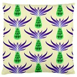 Thistles Purple Flora Flowering Large Flano Cushion Case (Two Sides) Front