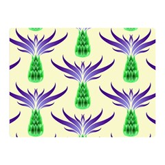 Thistles Purple Flora Flowering Double Sided Flano Blanket (mini)  by Vaneshart