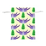 Thistles Purple Flora Flowering Lightweight Drawstring Pouch (S) Front