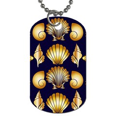 Snails See Shells Golden Dog Tag (two Sides) by Vaneshart