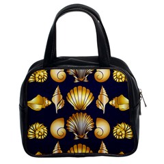 Snails See Shells Golden Classic Handbag (two Sides) by Vaneshart