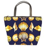 Snails See Shells Golden Bucket Bag Front