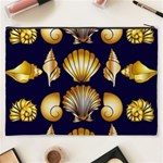 Snails See Shells Golden Cosmetic Bag (XXXL) Back