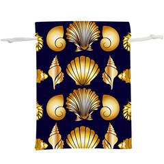 Snails See Shells Golden  Lightweight Drawstring Pouch (xl)