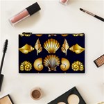 Snails See Shells Golden Cosmetic Bag (Small) Front