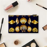 Snails See Shells Golden Cosmetic Bag (Small) Back