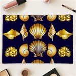 Snails See Shells Golden Cosmetic Bag (XXL) Back