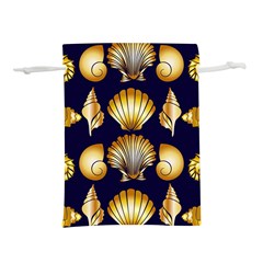 Snails See Shells Golden Lightweight Drawstring Pouch (l)