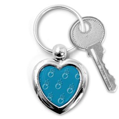 Bubble Group Pattern Abstract Key Chain (heart) by Vaneshart