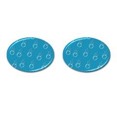 Bubble Group Pattern Abstract Cufflinks (oval) by Vaneshart