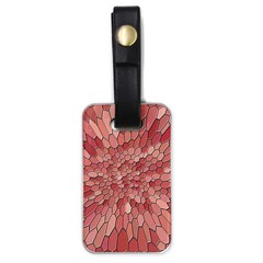 Texture Stained Glass Window Colors Luggage Tag (one Side) by Vaneshart