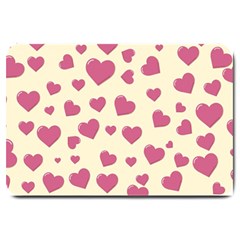 Flat Love Symbol Pattern Large Doormat  by Vaneshart