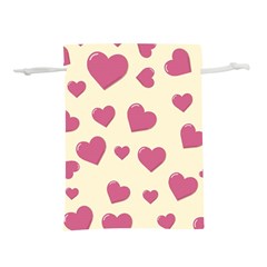 Flat Love Symbol Pattern Lightweight Drawstring Pouch (s) by Vaneshart