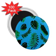 Tropical Leaves Nature 2 25  Magnets (100 Pack)  by Vaneshart