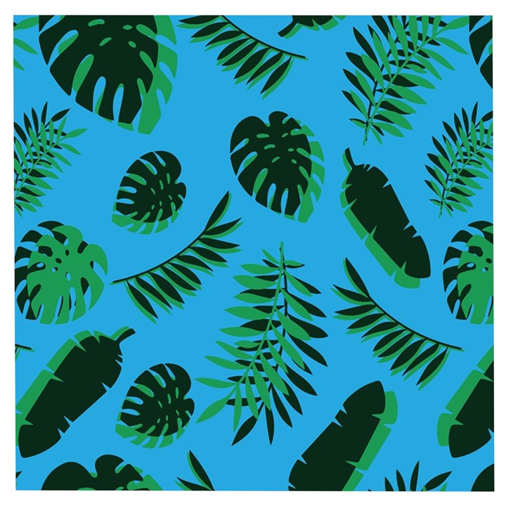 Tropical Leaves Nature Wooden Puzzle Square