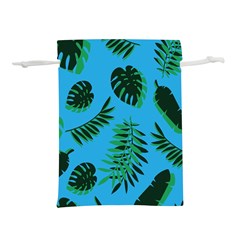 Tropical Leaves Nature Lightweight Drawstring Pouch (l)