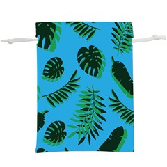 Tropical Leaves Nature  Lightweight Drawstring Pouch (xl)