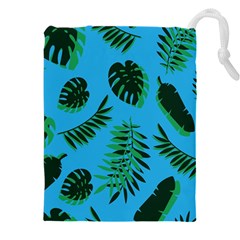 Tropical Leaves Nature Drawstring Pouch (4xl)