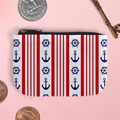 Nautical Papers Nautical Background Mini Coin Purse by Vaneshart