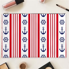 Nautical Papers Nautical Background Cosmetic Bag (xxl) by Vaneshart