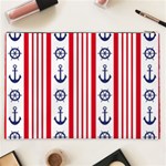 Nautical Papers Nautical Background Cosmetic Bag (XXL) Back