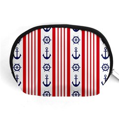 Nautical Papers Nautical Background Accessory Pouch (medium) by Vaneshart