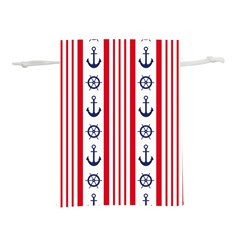 Nautical Papers Nautical Background Lightweight Drawstring Pouch (l)