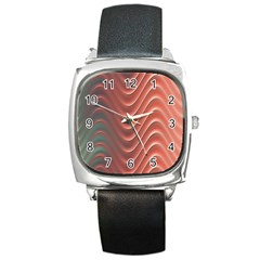 Texture Digital Painting Digital Art Square Metal Watch by Vaneshart